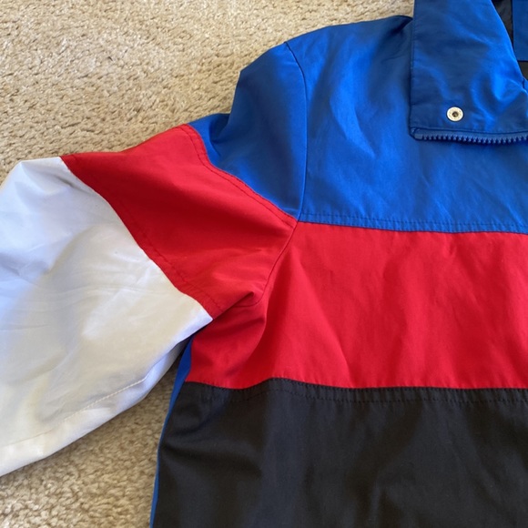 Forever 21 Red White Blue Pattern Windbreaker Jacket - Picture 3 of 15
